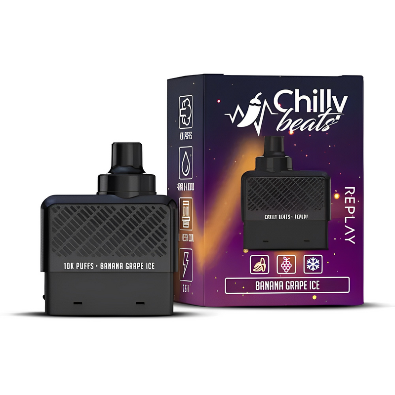 CAIXA CHILLY BEATS CARTUCHO 10.000 PUFFS / LOTE 10 UNIDADES VAPERS