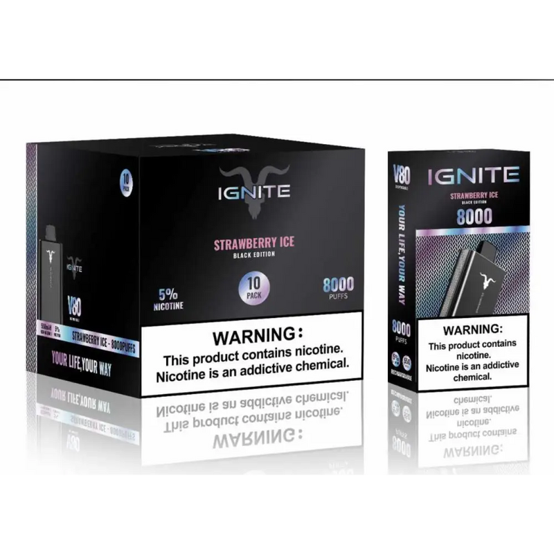 CAIXA IGNITE V80 8000 puffs – 10 UNIDADES