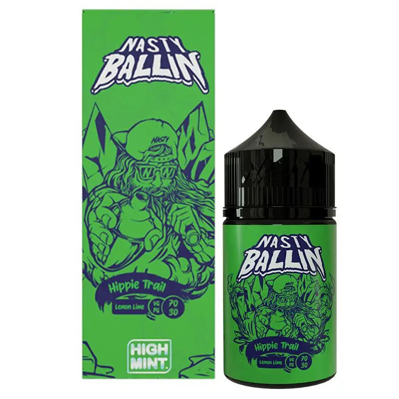 Caixa NASTY Hight Mint 60 ML 3MG (10 unidades) - Hippie Trail