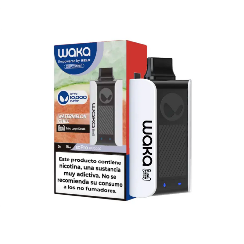 CAIXA WAKA 10.000 PUFFS – 10 UNIDADES