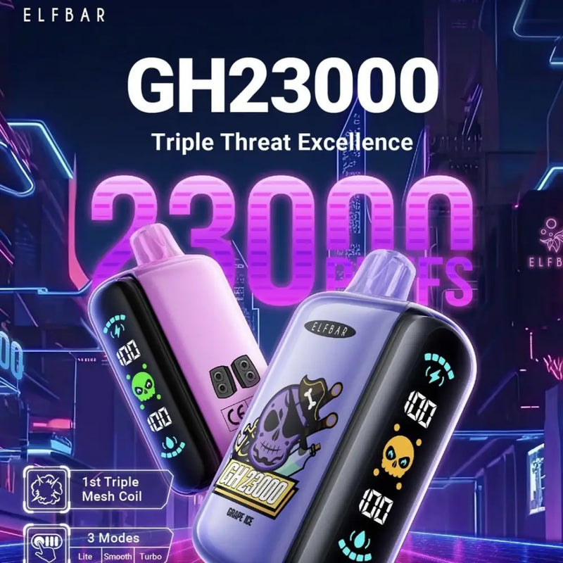 Elfbar GH23000: Pod Descartável com 23000 Puffs 10 Unidades