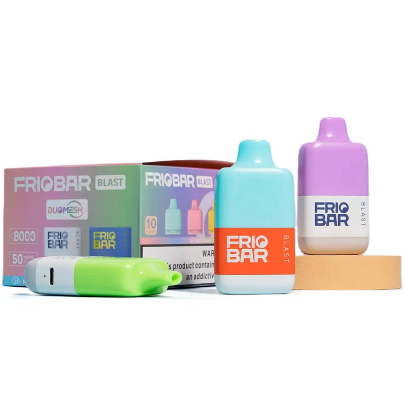 FRIOBAR BLAST 8000 PUFFS KIT BATERIA + CARTUCHO - 1 unidade - Blue Razz