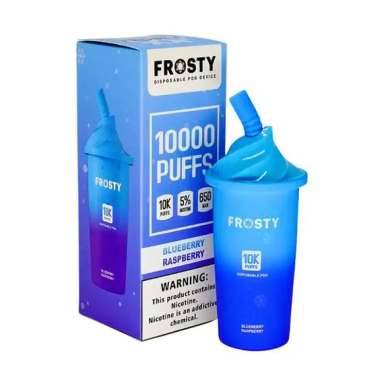 Frosty 10000 Puffs - 10 unidades - Blueberry Raspeberry - pod