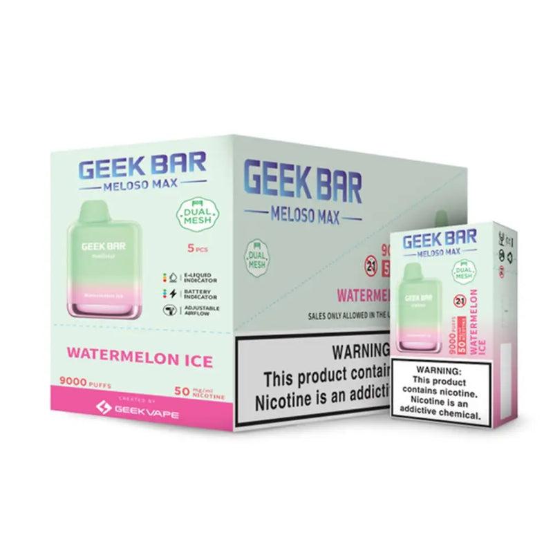 GEEK BAR MELOSO MAX 9000 PUFFS - 1 unidade - Cool Mint