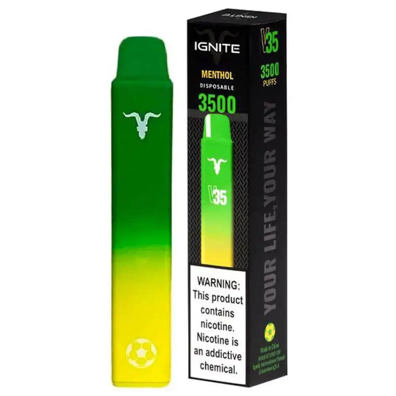 Ignite V35 World Cup 3500 puffs - Menthol - pod