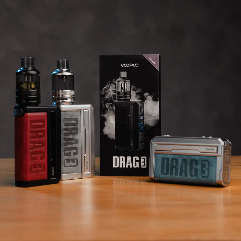 Kit Drag 3 177W Tc Com Tanque TPP - VOOPOO - Cigarros eletrônicos e vaporizadores