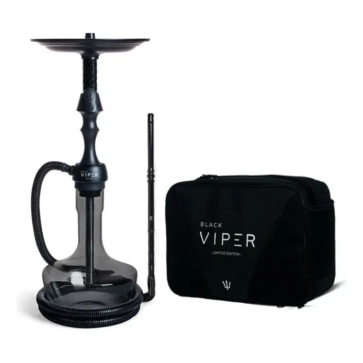 Narguile Triton Hookah Viper Completo Médio Bolsa Exclusiva Cor Azul