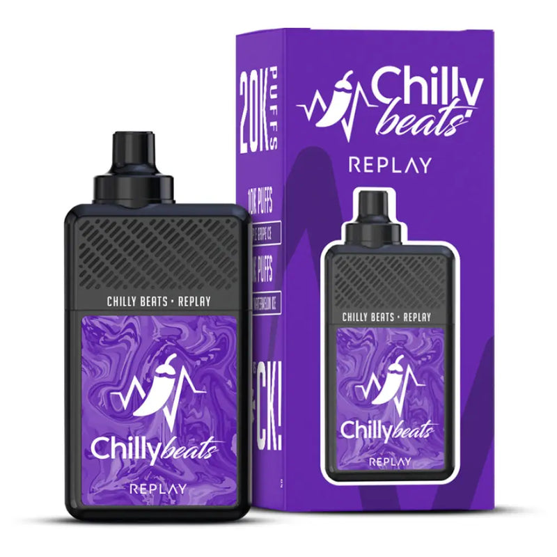 Pod Descartavel Chilly Beats 20000 puffs - Triple Grape Ice + Melon Watermeln Ice - Pod descartavel