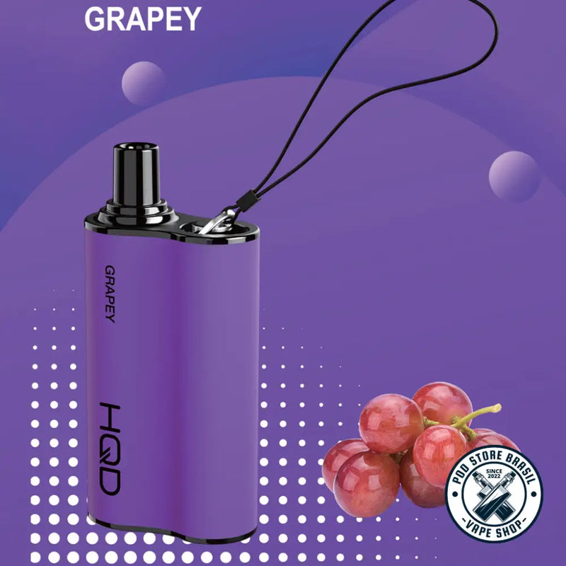 Pod Descartável - HQD - 5500 Puffs - 5% - Grapey - Cigarros eletrônicos e vaporizadores