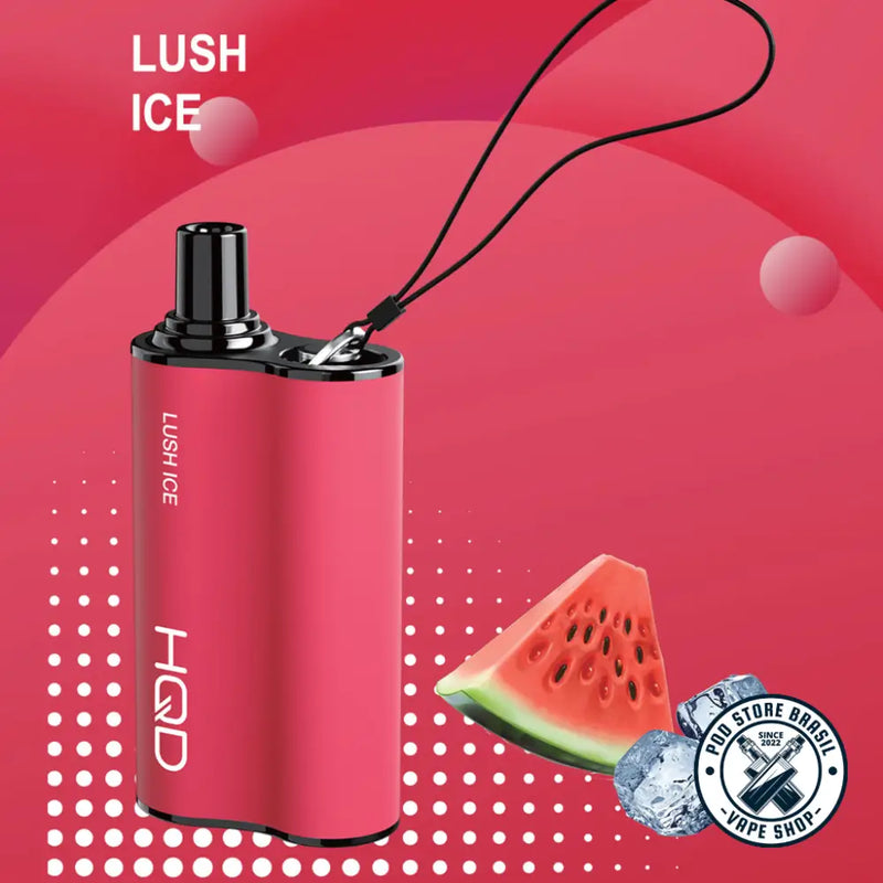 Pod Descartável - HQD - 5500 Puffs - 5% - Lush Ice - Cigarros eletrônicos e vaporizadores