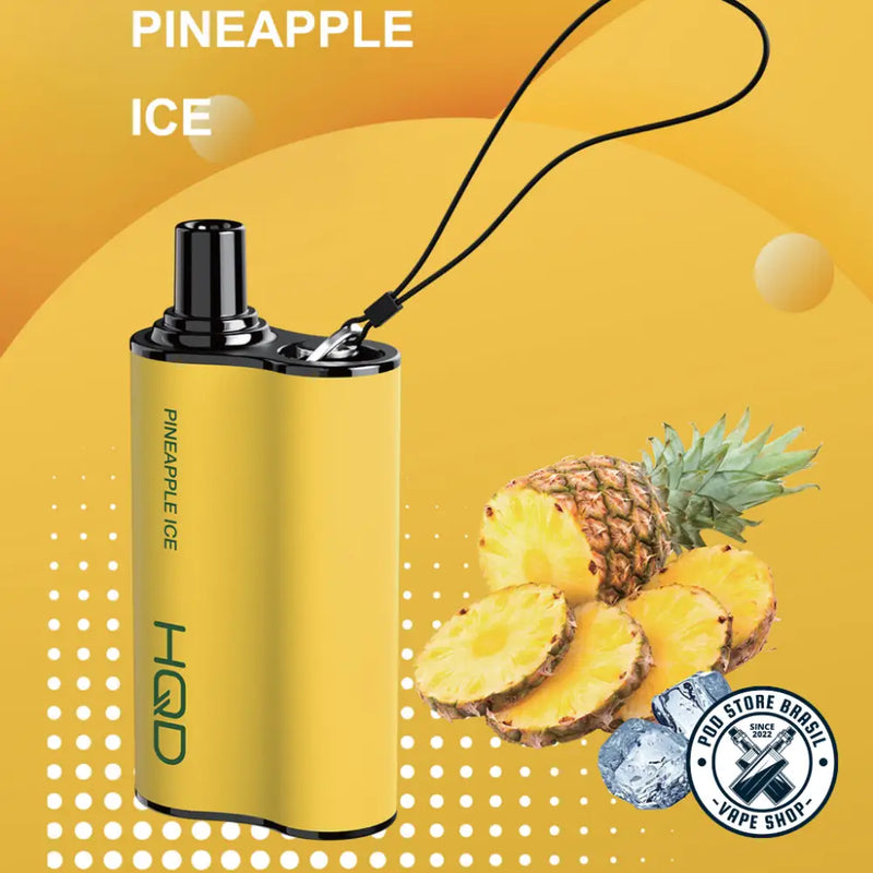 Pod Descartável - HQD - 5500 Puffs - 5% - Pineapple Ice - Cigarros eletrônicos e vaporizadores