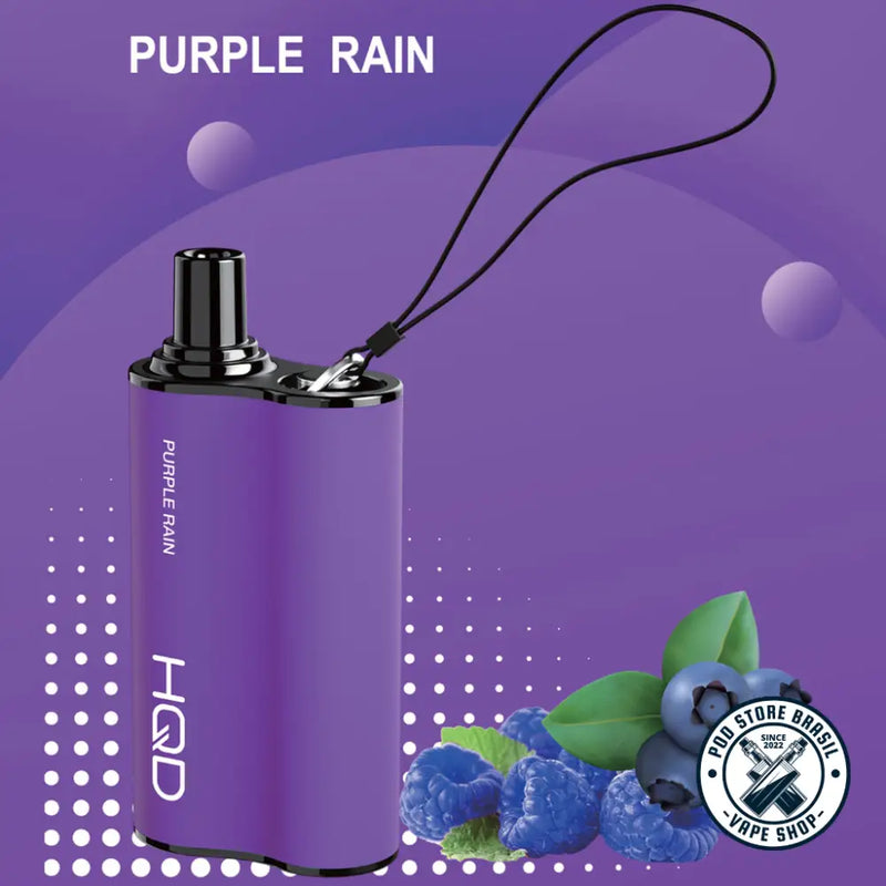 Pod Descartável - HQD - 5500 Puffs - 5% - Purple Rain - Cigarros eletrônicos e vaporizadores