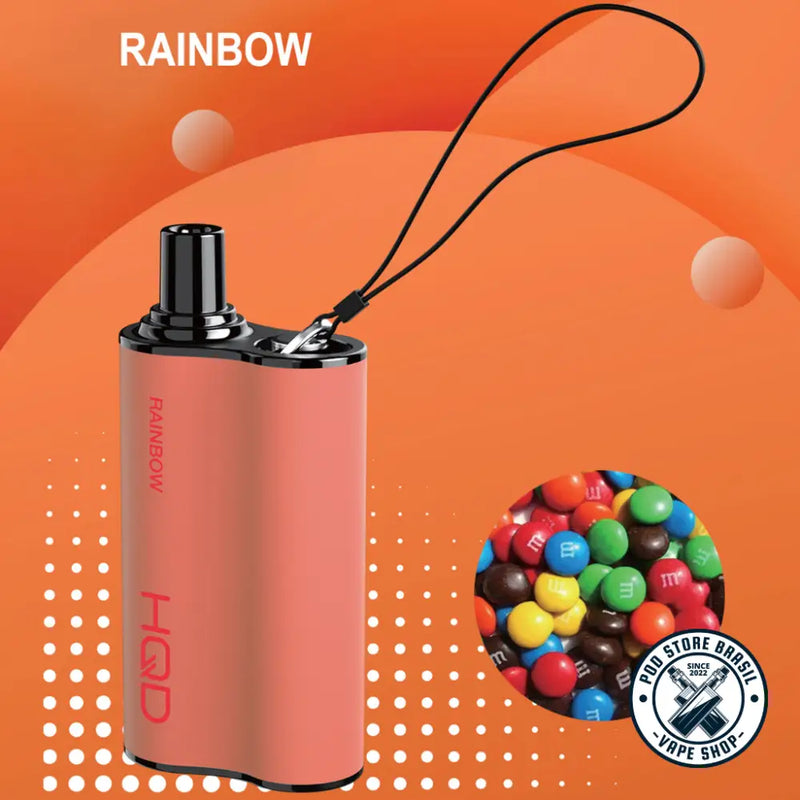 Pod Descartável - HQD - 5500 Puffs - 5% - Rainbow - Cigarros eletrônicos e vaporizadores