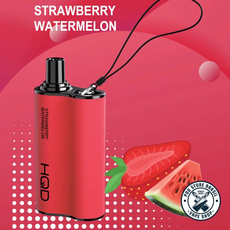 Pod Descartável - HQD - 5500 Puffs - 5% - Strawberry Watermelon - Cigarros eletrônicos e vaporizadores