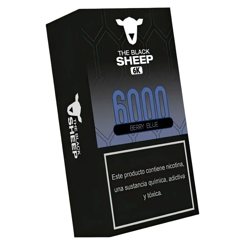 Pod Descartável - THE BLACK SHEEP - 6000 puffs - Berry Blue - pod