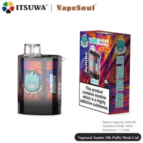 Pod Descartável Vapesoul Jumbo 10000 Puffs