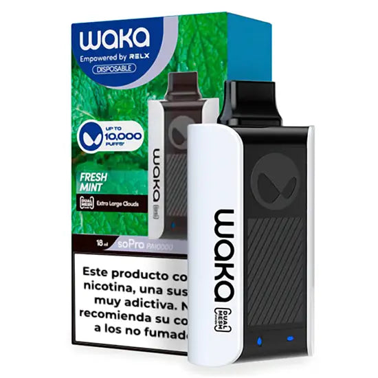 Pod Descartável - Waka - soPro - PA10000 - 10000 Puffs - Fresh Mint - pod