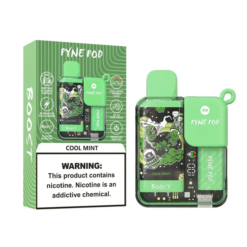 Pyne Pod Boost 8500 Puffs Disposable Vape unidade - Cool Mint