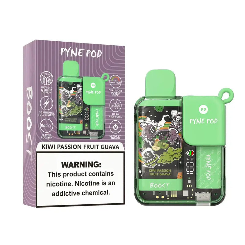 Pyne Pod Boost 8500 Puffs Disposable Vape unidade - Kiwi Passion Fruit Guava