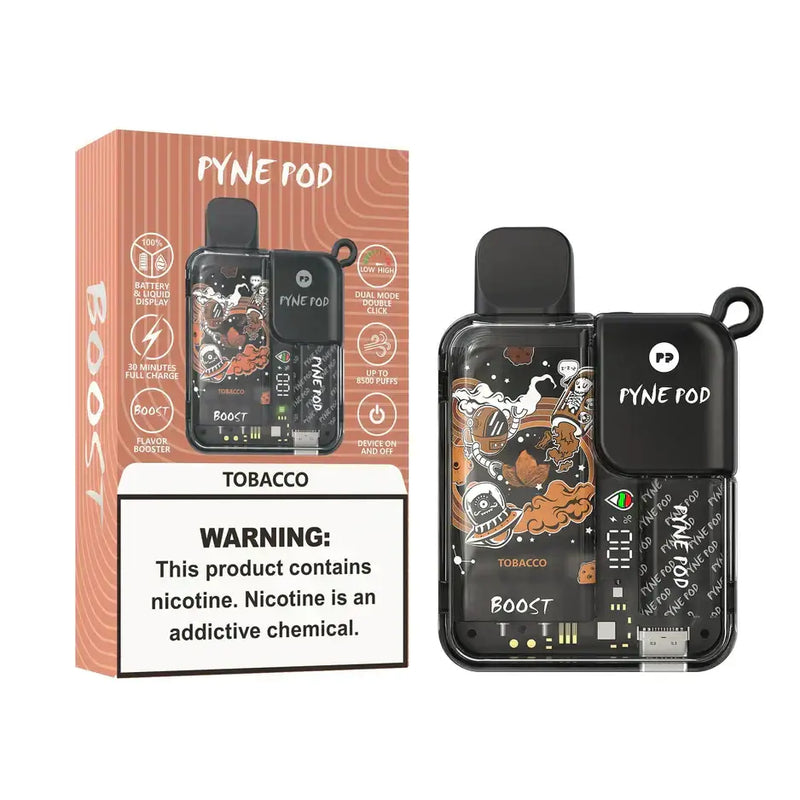 Pyne Pod Boost 8500 Puffs Disposable Vape unidade - Tobacco