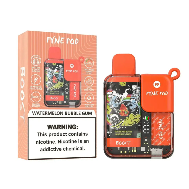 Pyne Pod Boost 8500 Puffs Disposable Vape unidade - Watermelon Bubblegum